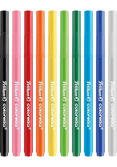 Pelikan Colorella Brushpen 10'lu Fırça Uçlu Keçeli Boya Kalemi /