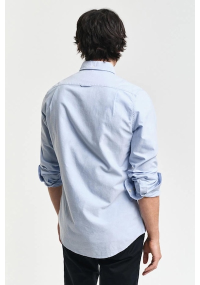 Gant Erkek Mavi Slim Fit Klasik Yaka Oxford Gömlek-11410 Mavi