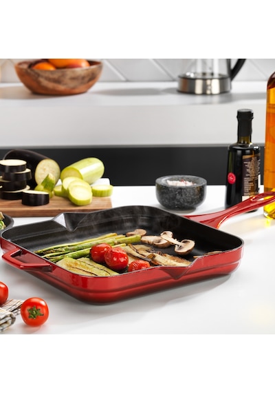 Schafer Guss Chef Döküm Kare Kızartma Tavası 28x28cm 1 Parça