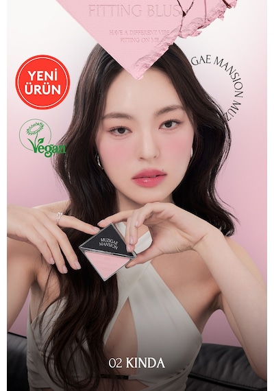 Ciltle Bütünleşen Ve Pürüzsüzleştiren, Yumuşak Dokulu Allık Muzıgae Mansıon Fitting Blush 02 Kinda 97699562