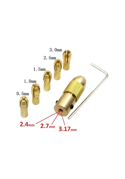 Otomatik Mandrel Motor Mandren Chuck Üniversal Mil Penset Okul (413109302)