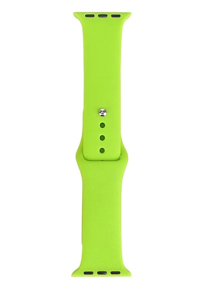 Watch 38mm Band Serisi Klasik Kordon Silikon Strap Kayış-yeşil Yeşil