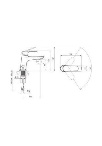 Kale Tandem Lavabo Bataryası 410200500257 Krom