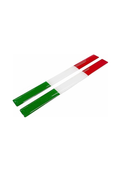 İtalya Bayrak 2'li Çubuk 3d Sticker