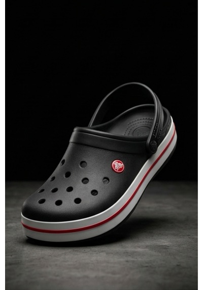 Iconic Shadow Unisex Clog Serisi - Siyah Renk Grafik Baskılı, Anatomik İç Tabanlı Ve Hareketli T...