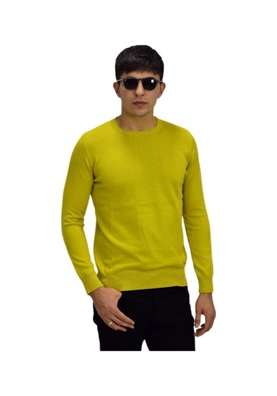 Erkek Spor Düz Sıfır Yaka Kazak R22920 Bgl-st03182 001