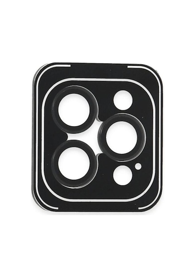 Joko Apple İphone 16 Pro Max Pvd Metal Kamera Lens Darbeye Dayanıklı Tam Uyumlu - Siyah
