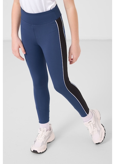 Tommylife Siyah-parlament O Yaka Yan Şerit Detaylı Standart Fit Performans Kız Çocuk Tayt Takım - 75191 Siyah