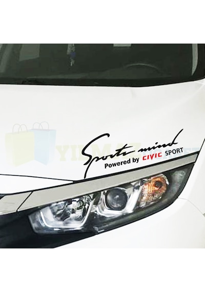 Honda Uyumlu  Civic Sport Mind Oto Sticker Araba Araç Yapıştırma Etiket