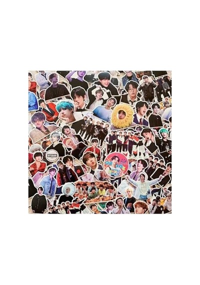 Bts Baskılı 100'lü Sticker Seti Abanoz