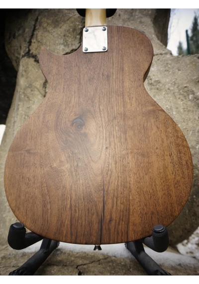 Elektro Gitar Telecaster Ceviz Custom Yıllanmış Ağaç Kişiye Özel Siyah