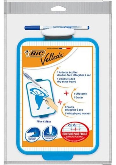 Bıc Velleda Kalemli Mini Yazı Tahtası 19x26 Cm  Mavi