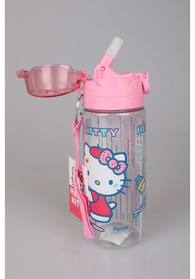 Hello Kitty Lisanslı Tritan Matara, 500 Ml, Pembe Çok Renkli