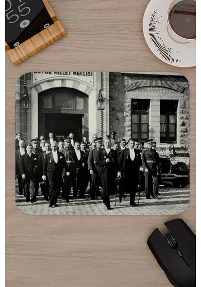 Mustafa Kemal Atatürk V1 22x18 Gaming Kauçuk Kaymaz Taban Mouse Pad Fare Altlığı
