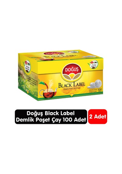 Doğuş Black Label Demlik Çay 100 Adet 2 Paket