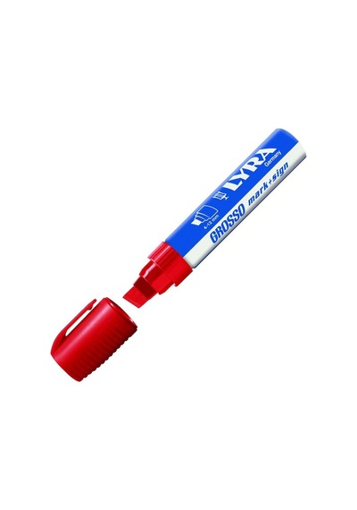 Lyra Markör Permanent Grosso Jumbo 4-12 Mm Kırmızı 4030017 Çok Renkli