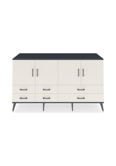Hyperion Konsol 6 Raflı 6 Çekmeceli 4 Kapaklı 176x44x99 Antrasit- Antrasit-aytaşı Hyperion Konsol 6 Raflı 6 Çekmeceli 4 Kapaklı 176x44x99 Antrasit- Antrasit-aytaşı