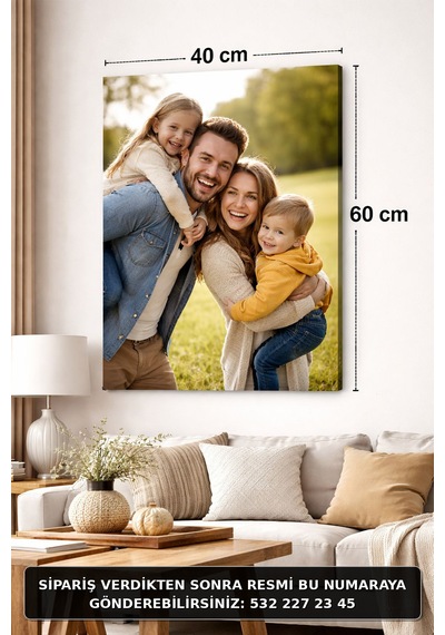 Kişiye Özel Fotoğraflı Kanvas Tablo 40x60