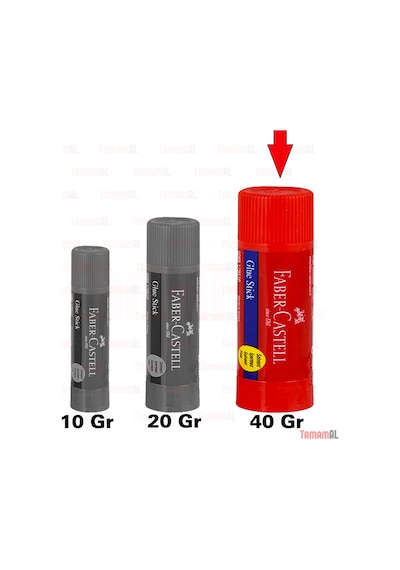 Faber Castell Stick Çevirmleli Yapıştırıcı 40 Gr. Büyük Boy 4 Ade