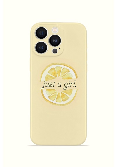 Apple iPhone Uyumlu 16 Pro Max Vorian İnce Kamera Korumalı Mika Kılıf Just A Girl Lemon Just A Girl Lemon Mika
