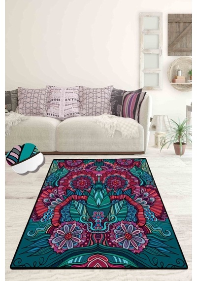 Beta 80X100 Cm Dekoratif Halı , Kaymaz Halı