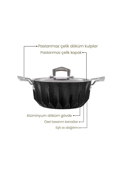 Emsan Diagon 24 CM Derin Tencere