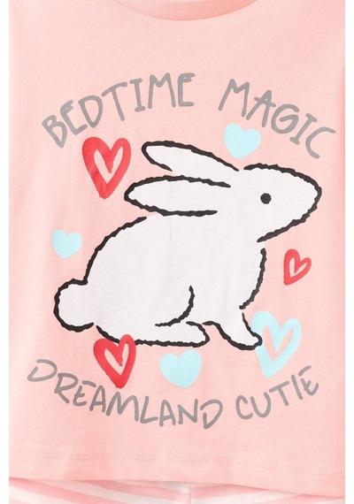 Defacto Fitilli 2li Açık Pembe Pijama Takımı Kız Bebek H9308a526smpn621 Pembe-pn621