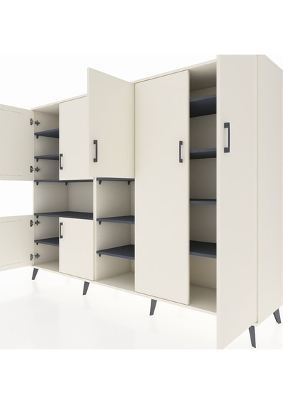 Hyperion Dolap 13 Raflı 7 Kapaklı 220x44x163 Aytaşı-aytaşı/antras Aytaşı-aytaşı/antrasit Hyperion Dolap 13 Raflı 7 Kapaklı 220x44x163 Aytaşı-aytaşı/antras Aytaşı-aytaşı/antrasit