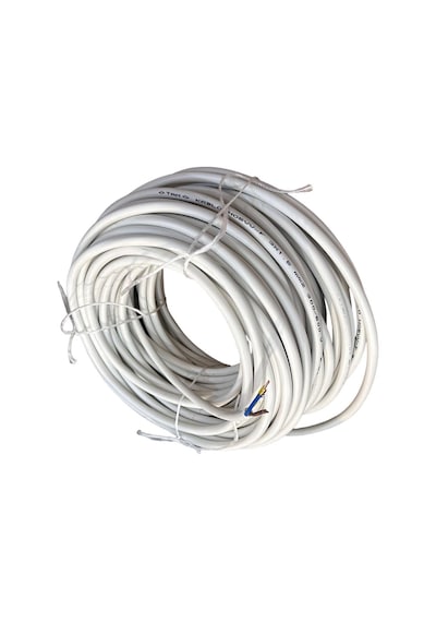3x1,5 Mm Cca Ttr Beyaz Renk Kauçuk Topraklı Seyyar Elektrik Kablosu 5 Metre
