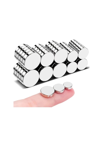 10 Adet - 10x2mm Neodyum Mıknatıs Neodim Magnet Yuvarlak
