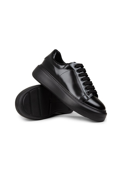 Deery Kadın Hakiki Deri Siyah Sneaker Ayakkabı - 01991zsyhp05 Siyah