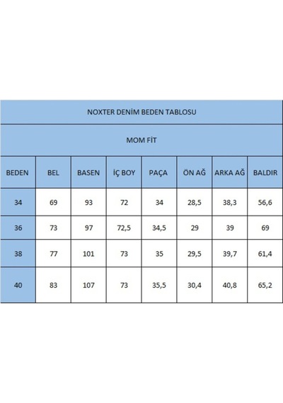 Yüksek Bel Koyu Yıkamalı Kadın Denim Pantolon Mavi