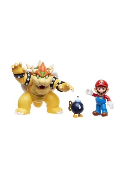 Nintendo Mario Ve Bowser Lava Savaşı Figür Lisanslı 18cm