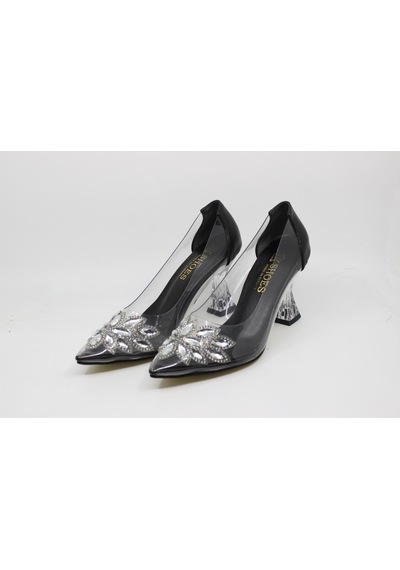 Zerhan Kadın Sivri Burun Şeffaf Kadeh Topuk Siyah Astarlı Taşlı Abiye Ayakkabı Cys2001 Siyah Zerhan Kadın Sivri Burun Şeffaf Kadeh Topuk Siyah Astarlı Taşlı Abiye Ayakkabı Cys2001 Siyah