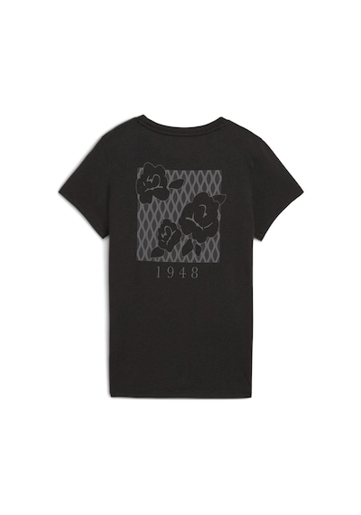 Puma Graphics Train Concept Kadın Siyah Günlük Stil T-shirt 52655901 1643396 SIYAH