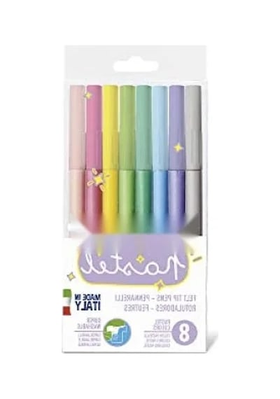 Yıkanabilir Pastel Keçeli Kalem Seti - 8 Renkli Kalem
