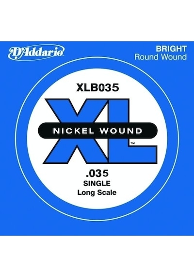 D'Addario Nickel Wound Single Long Scale .035 - XLB035 Bas Gitar