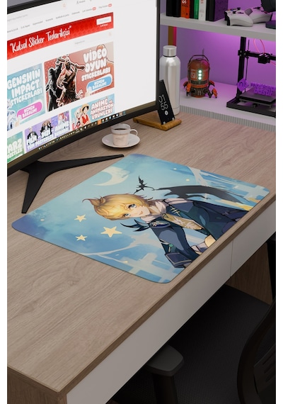 Mika Genshin Impact Anime Oyuncu V5 - 48x40 Xl Gaming Mouse Pad Fare Altlığı