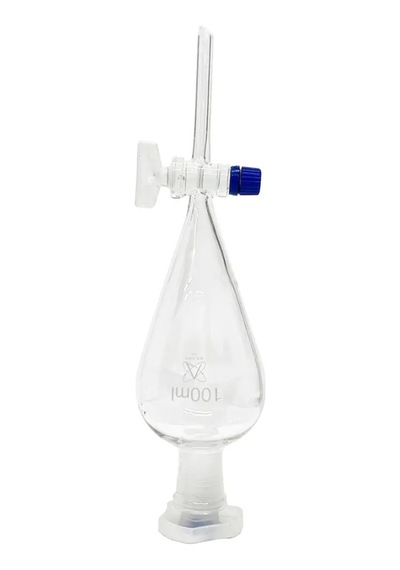 Ayırma Hunisi Musluklu Armudi Form Borosilikat 3.3 Cam - 100 Ml