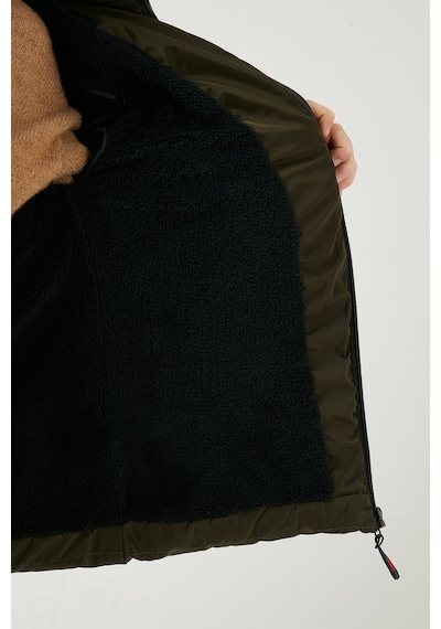 Lela Içi Peluş Astarlı Çıkarılabilir Kapüşonlu Şişme Erkek Çocuk Mont 5763038 Haki