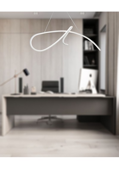 Tt018-By Tt Aydınlatma Imza Modeli Mat Beyaz Led Avize