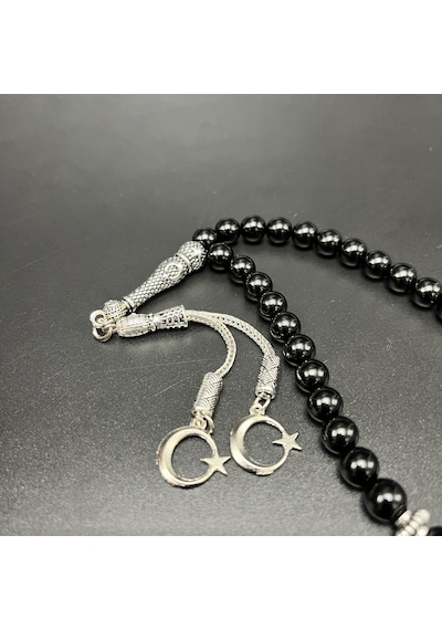 Yıldız Doğal Taş Oniks 8mm 33lük Doğal Taş Tesbih