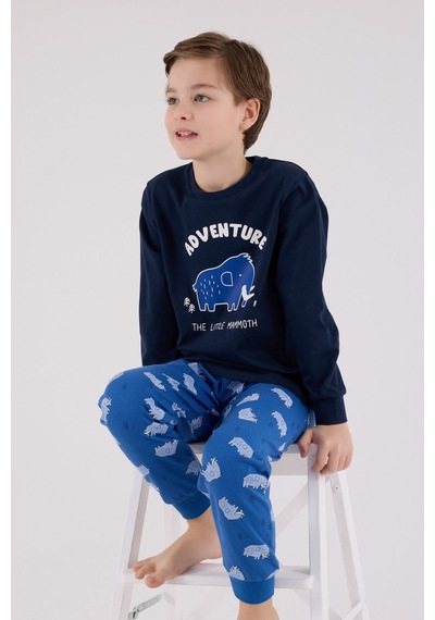 Rolypoly Erkek Çocuk Lacivert Pijama Takımı 5274-48642 Lacivert