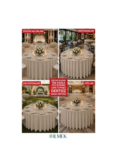 Dertsiz Yuvarlak Masa Örtüsü 280-300-320 Cm Geniş En Dikişsiz Düğün Davet Organizasyon Otel Restoran Taş Rengi Taş Rengi Dertsiz Yuvarlak Masa Örtüsü 280-300-320 Cm Geniş En Dikişsiz Düğün Davet Organizasyon Otel Restoran Taş Rengi Taş Rengi