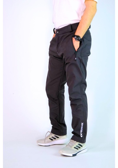 Outdo Kışlık İçi Polarlı İthal Softshell Rüzgar Geçirmez Su İticidir Erkek Pantolon Antrasit Gri Gri