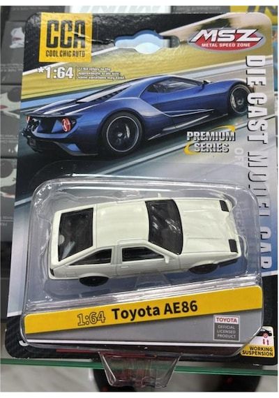 Cca Premium Series Toyota Ae86 Beyaz 1/64 Model Araba