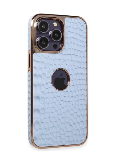 Apple iPhone Uyumlu  14 Pro Max Uyumlu Kılıf Snake Kapak - Sierra Blue