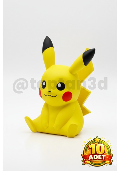 10 Adet Pikaçu Anahtarlık Hediyelik, 3d Pokemon Temalı Anahtarlık