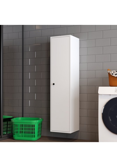 Mila Banyo Kileri Çok Amaçlı Dolap Banyo Dolabı Duvara Monte Beyaz Beyaz