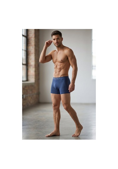 Womanandkids Night Lacivert Erkek Trend Nefes Alan Relaxed Boxer